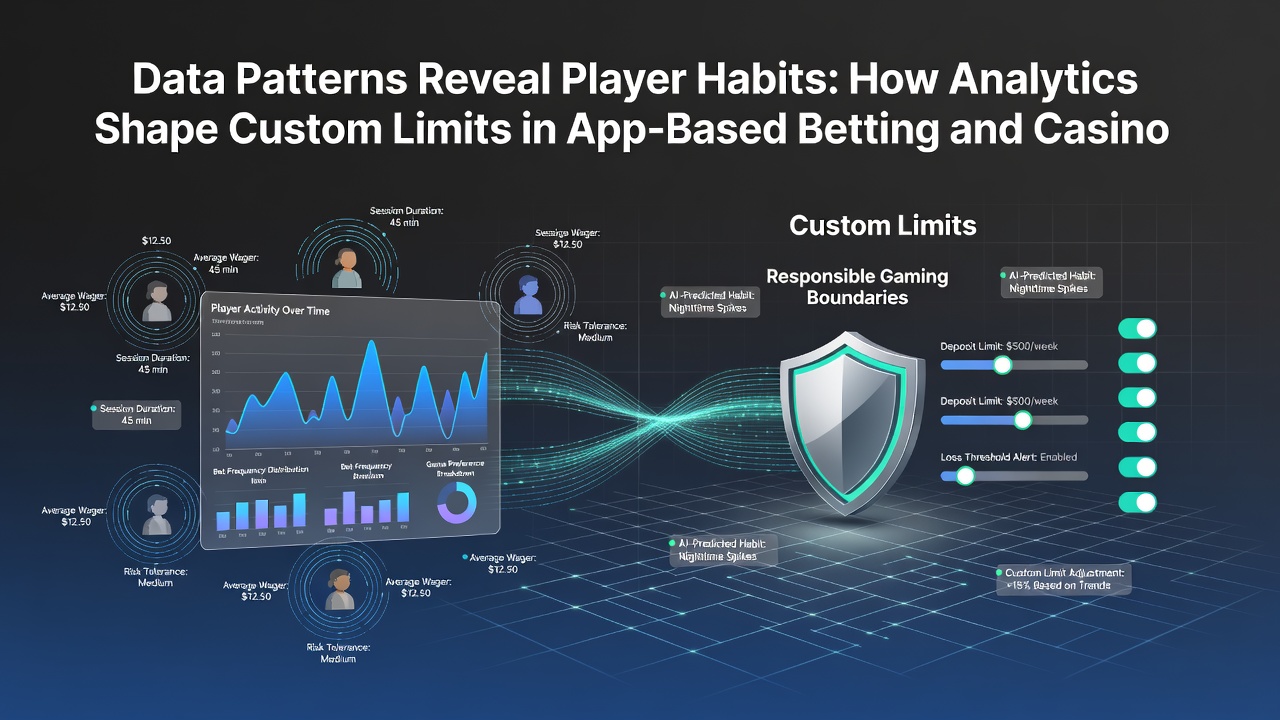 Mobiele interface met aangepaste limietopties gebaseerd op analyse van spelgewoonten