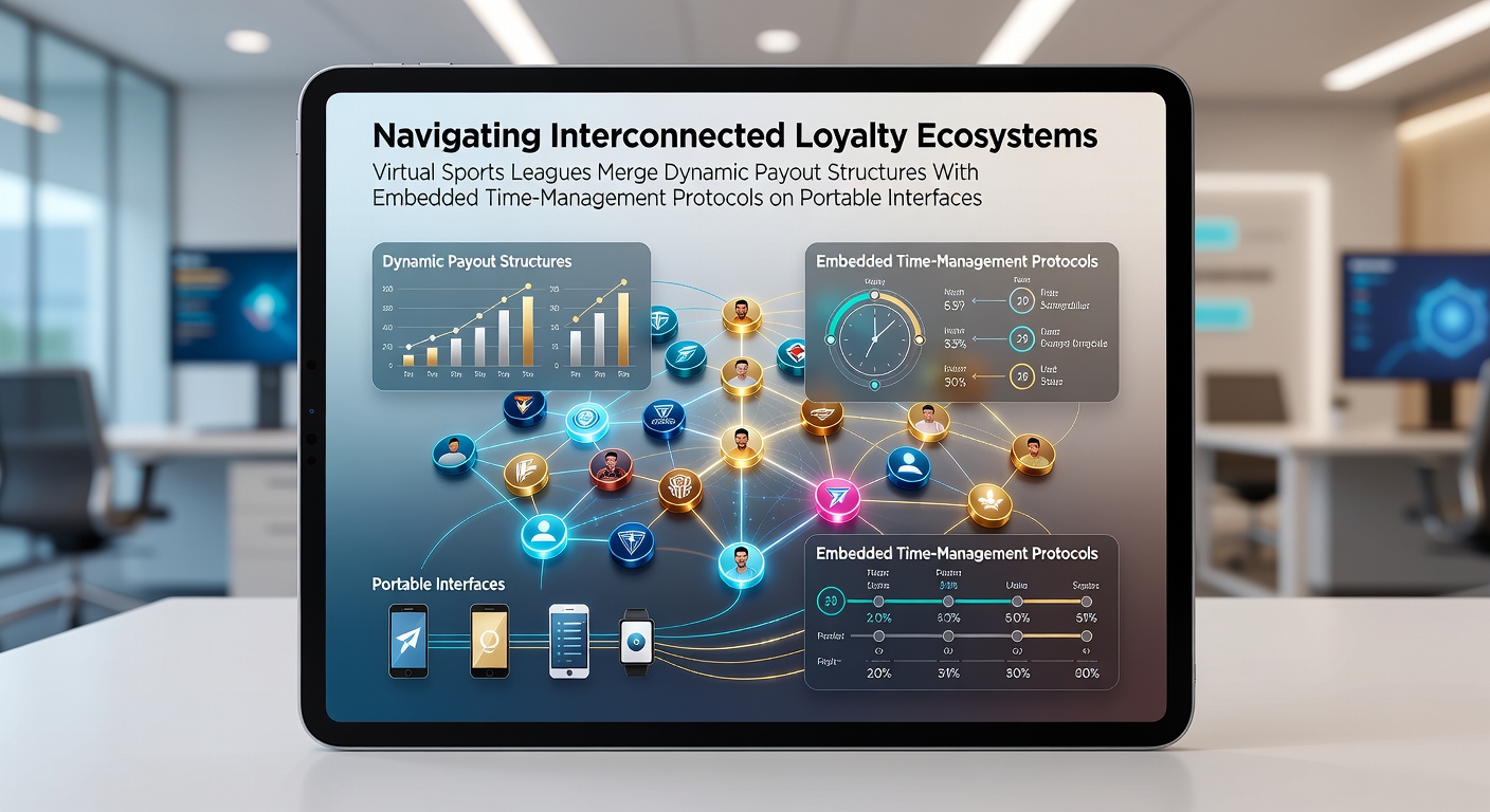 Virtuele sportcompetities op mobiele interfaces met loyaliteitssystemen en tijdbeheerprotocollen