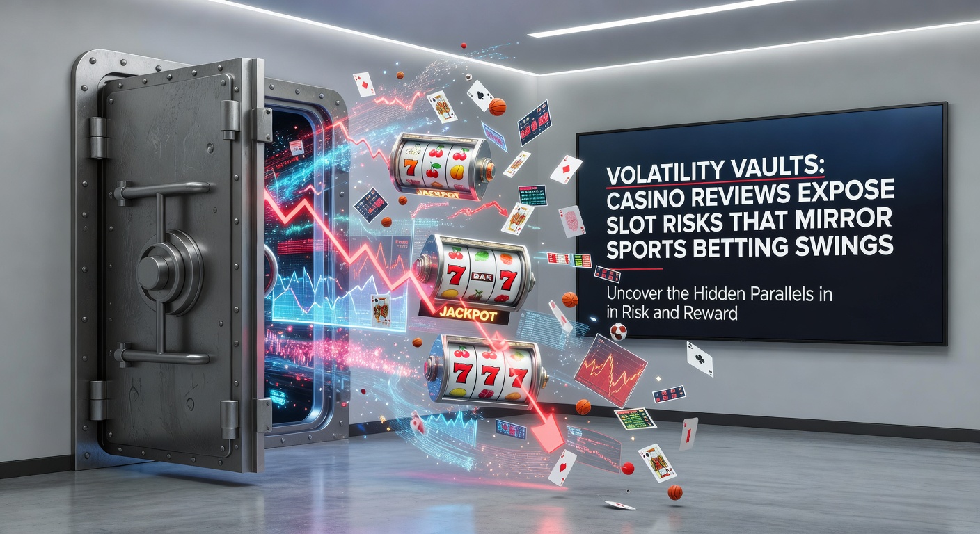 Grafiek die volatiliteit in slots en sportweddenschappen vergelijkt, met pieken en dalen in uitbetalingen en odds
