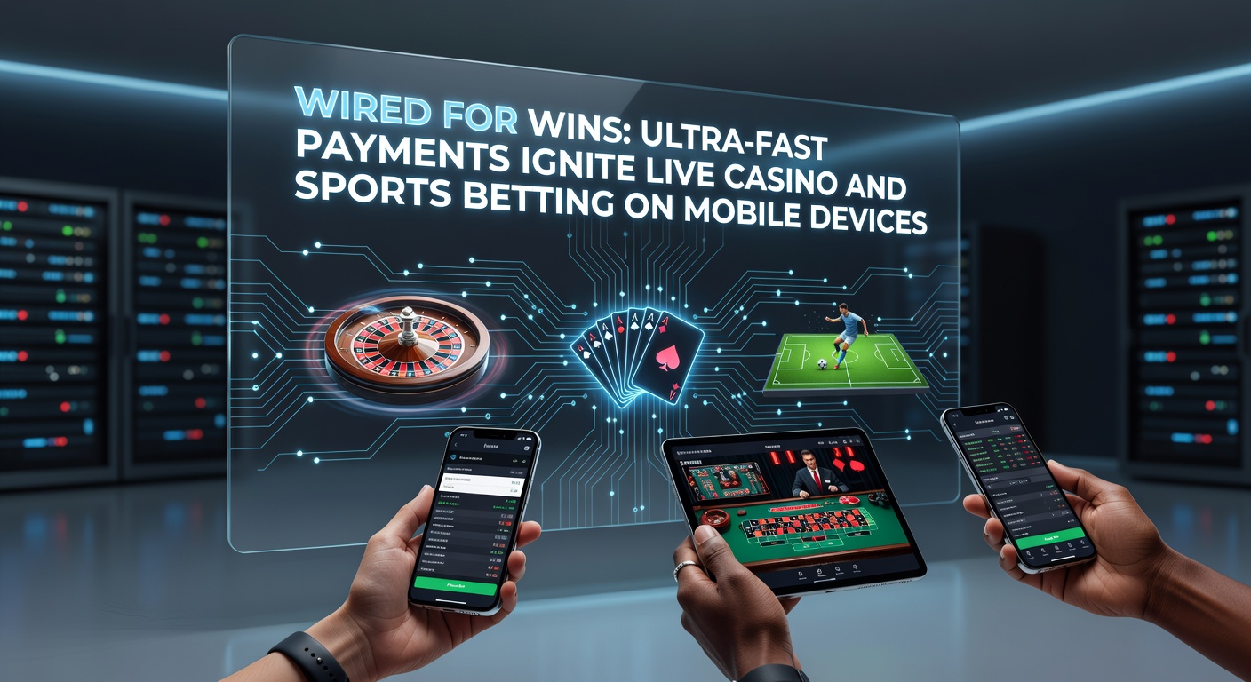 Dynamische afbeelding van een mobiel scherm met live sportweddenschap en een pijl die ultra-snelle uitbetaling aangeeft tijdens een tenniswedstrijd